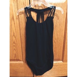 Capezio strappy back leotard